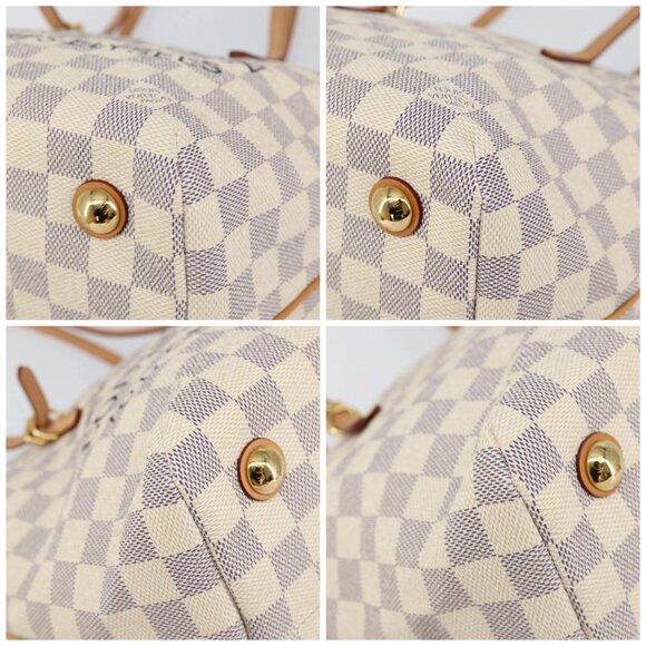 LOUIS VUITTON Damier Azur Cabas PM Tote Bag N41376 LV Auth 148525V - Picture 14 of 16
